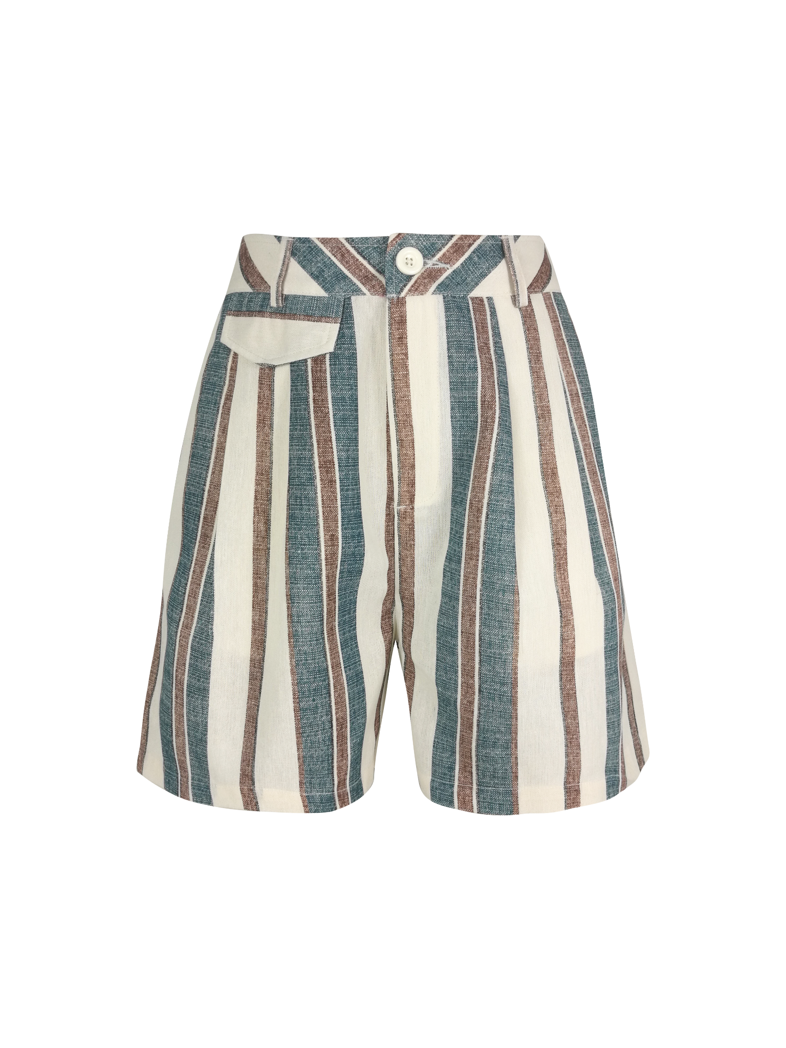 Quần short sọc, nắp túi 1802/4.299
