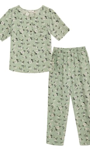 Bộ đồ dài trung niên mặc nhà Hạnh, tay ngắn 4423/5.250