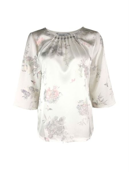 Áo Hạnh cổ tròn kết hạt, tay lửng 1432/5.69